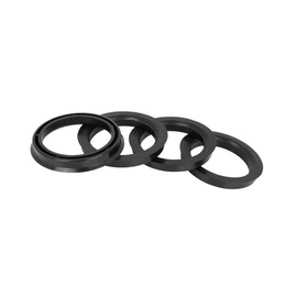 Hihaha 4pcs Plastic 72.6mm OD to 57.1mm ID Car Hub Centric Rings Wheel Bore Center Spacer Hub Rings Black Durable Material