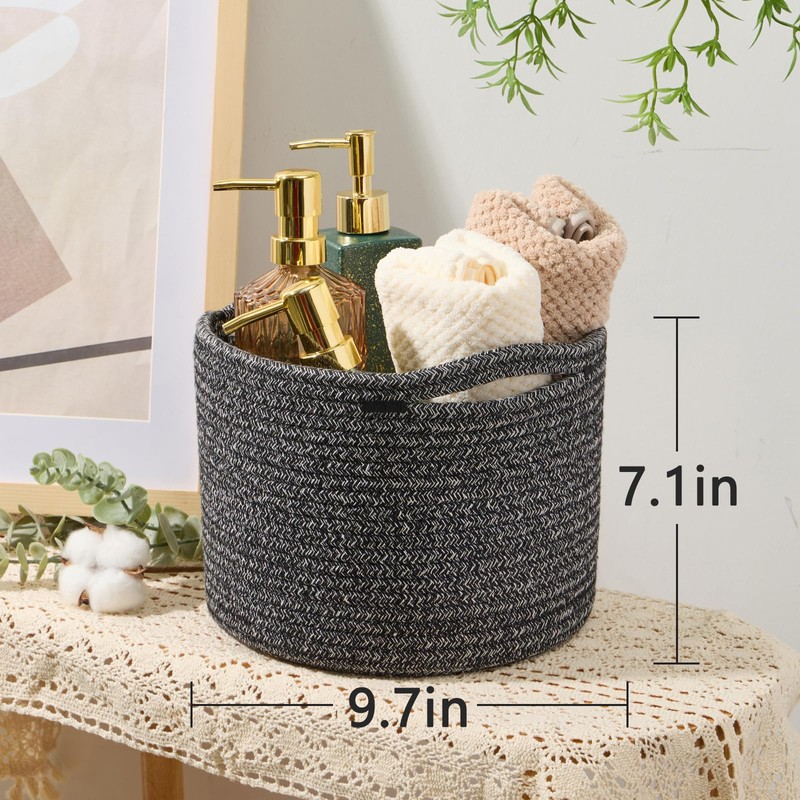 MiniArk Small Basket for Organizing | Cube Shelf Closet Storage