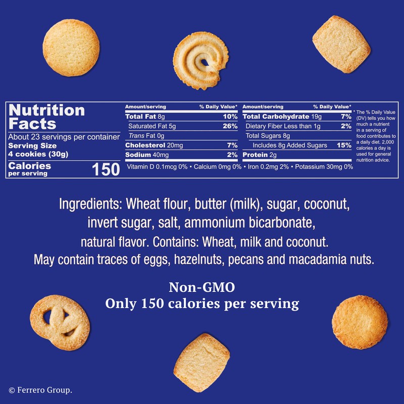 Royal Dansk Danish Butter Cookies, Premium Assorted Cookies in a