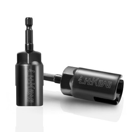 LitKiwi 2PCS Power Wing Nut Driver,1/4" Hex Shank Slot Wing Nut Drill Bit Socket Wrenches,for Panel Nuts Screws C-Shaped Hook Bolt or Other Special-shaped Bolts Nuts