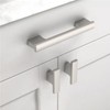 Amerdeco 10 Pack Brushed Satin Nickel Cabinet Pulls 4 Inch(102MM)