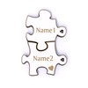 Key Pendant Name Badges Puzzle Set of 2 with Name