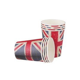 Union Jack Vintage Style Print Cups