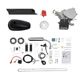 HinLIaDa 100CC Bicycle Engine Kit, 2-Stroke Bike Cycling Motorized Bicycle Petrol Gas Engine Motor Kit Air-Cooling Modified, Upgraded Full Bike Kit Gas Motorized Petrol Gas Set for 26-28" Bikes