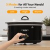 SUNVIVIPRO 4QT Slow Cooker & Mini Food Warmer with Removable