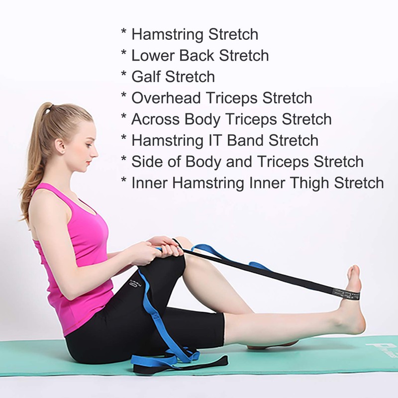 Stretching Strap Multi-Grip Flexibility Leg Stretch Band Durable Exercise and