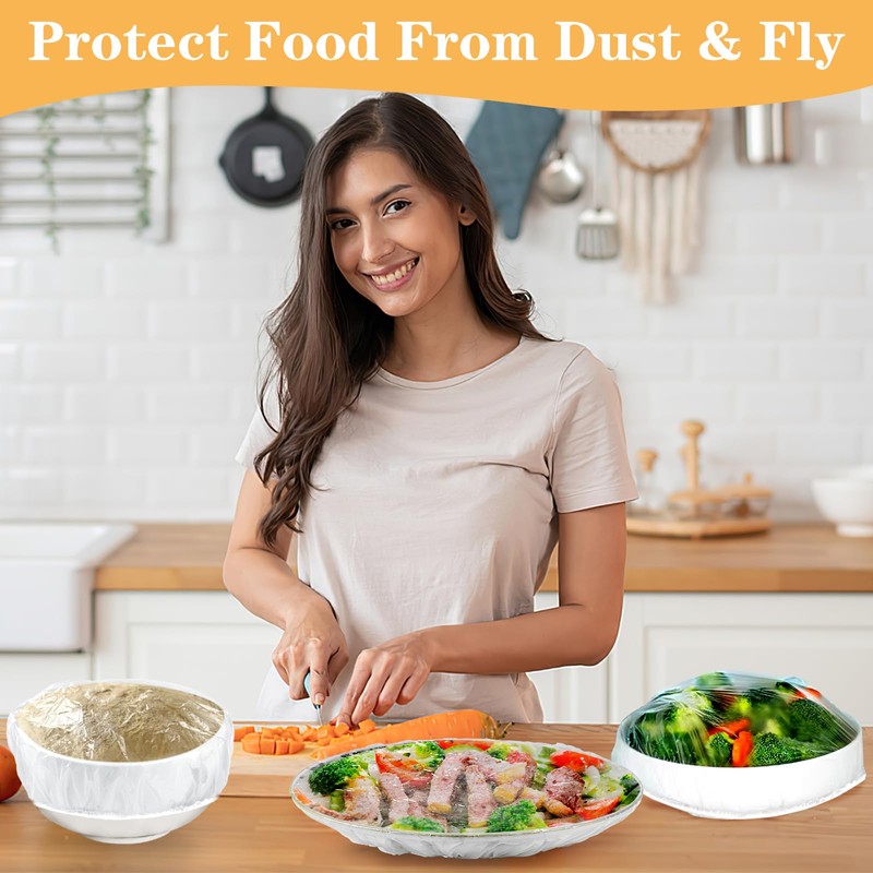 Plastic Shower Caps for Sourdough Bread, 200 Pcs Bowl Covers