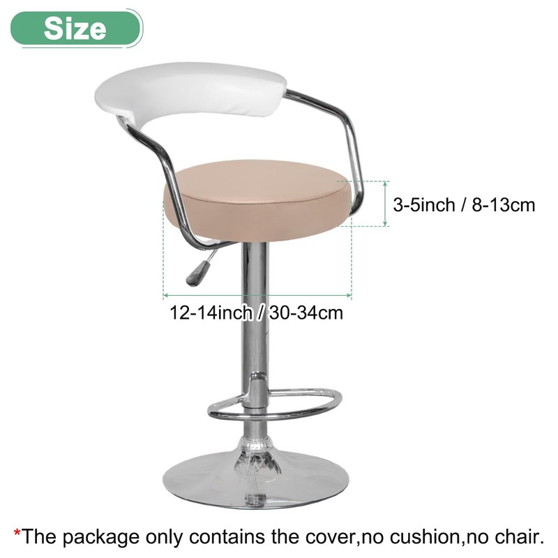 M METERXITY 1-Pack Bar Stool Covers Round, for 12-14 Inch