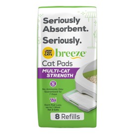 Tidy Cats Breeze Cat Pads Refill 8 Count Multi Cat Odor Control Disposable Pads