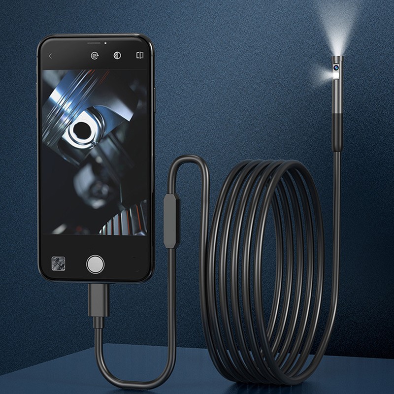 Endoscope Camera IP67 Waterproof Industrial Borescope Inspection Snake Cam for