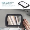 Zeathery Sun Visor Vanity Mirror, PP Frame Glass HD Makeup