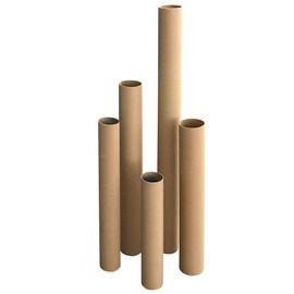 VEPATIM 3 Postal Tubes Round 76 x 640 mm Brown without Lid Format A2 A1