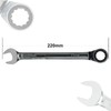 Seshin Buffalo 17mm Ratchet Spanner Steel Fixed Head Gear Wrench
