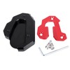 Worldmotop Motorcycle Kickstand Pad Foot Support Enlarger Extension Side Stand