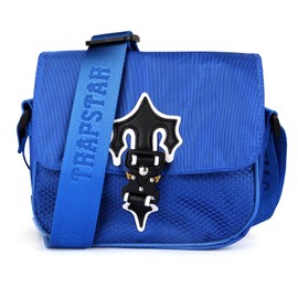 Shengo Trapstar Shoulder Bag, Cross Border Oxford Fabric, Hip Hop Fashion for Adults, Blue, L