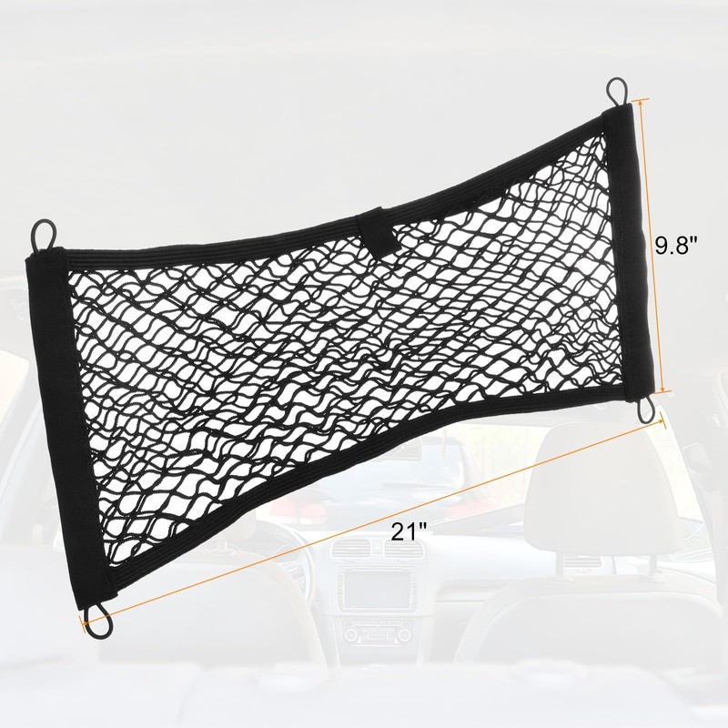 sourcing map 4pcs 2-Layer Small Cargo Net 21" x 9.8"