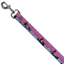 Dog Leash Sup Dog Pink Blues Black 4 Feet Long 0.5 Inch Wide