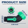 2 Packs 45 Degree Garden Hose Elbow Connector with Shut