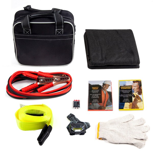 Justin Case Heavy Duty and Portable Ultimate Auto Safety Kit