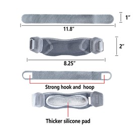 Thx4COPPER Patella Tendon Bandage Knee Support Band Patella Support Soft and Breathable with Adjustable for Men and Women for Volleyball (Grey, 1 Piece)