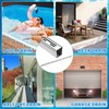 Otoolling 1 Pcs Pool Deck Drain 1.25-inch W x 4-feet