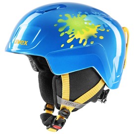 uvex Heyya Unisex Youth Ski Helmet, Blue Splash, 51-55 cm