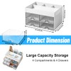 HAOTIAN-X Desk Organiser with 4 Drawers, Space Saving Desk Organiser