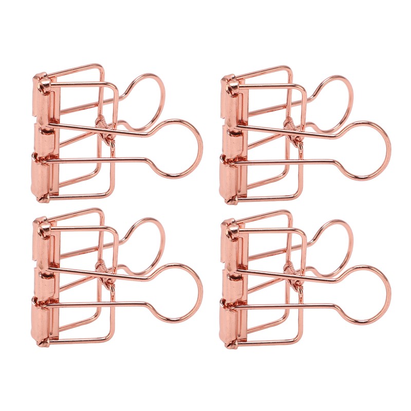 50Pcs Hollow Binder Clips Metal Paper Binder Clips for Documents