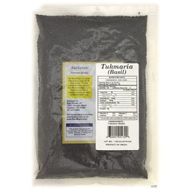 Rani Tukmaria (Natural Holy Basil Seeds) 7oz (200g) Used for Falooda / Sabja Dessert, Spice & Ayurveda Herbal ~ Gluten Free Ingredients | NON-GMO | Vegan | Indian Origin