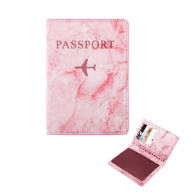 Vaccination Certificate Cover, Passport Cover, Holiday Accessories, Passport Cover, Premium PU Leather Passport Protective Cover with RFID Blocking, Protective Passport for Credit Cards, ID and Travel