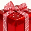 Meseey Red and White Diagonal Stripes Wired Ribbon 2.5 Inch