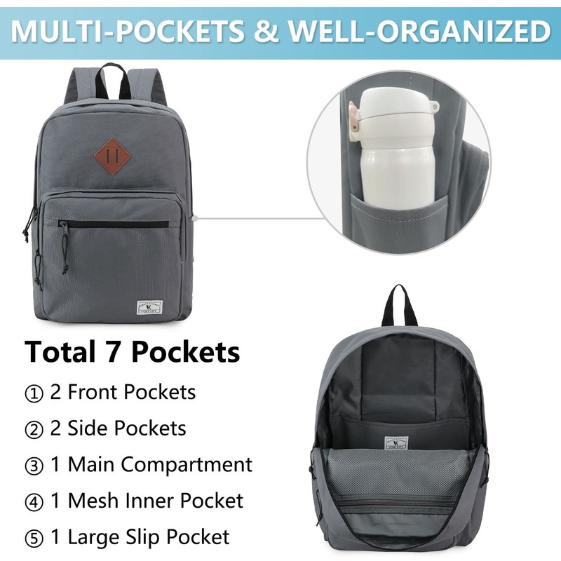 VX VONXURY School Backpack, Lightweight Children’s Backpack Water Resistant Work