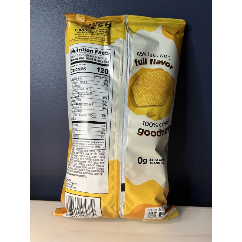 Lays Brand New Ruffles Baked Gluten Free Cheddar Sour Cream