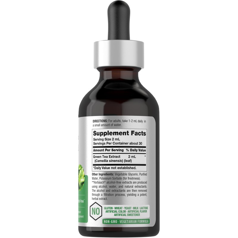 Horbäach Green Tea Extract Liquid Drops | 2 Fl Oz