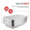 Aluminum Pans with Lids 21x13 Disposable Roasting Pans with Covers