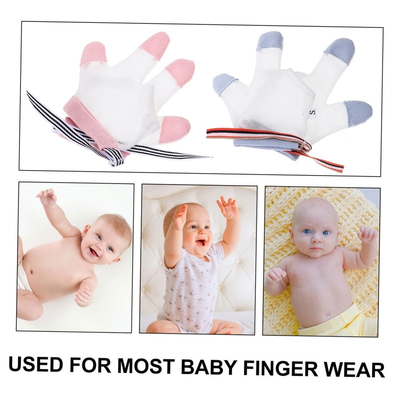 Healeved 2pairs Finger Sucking Stop Gloves for Comfortable Nail Biting