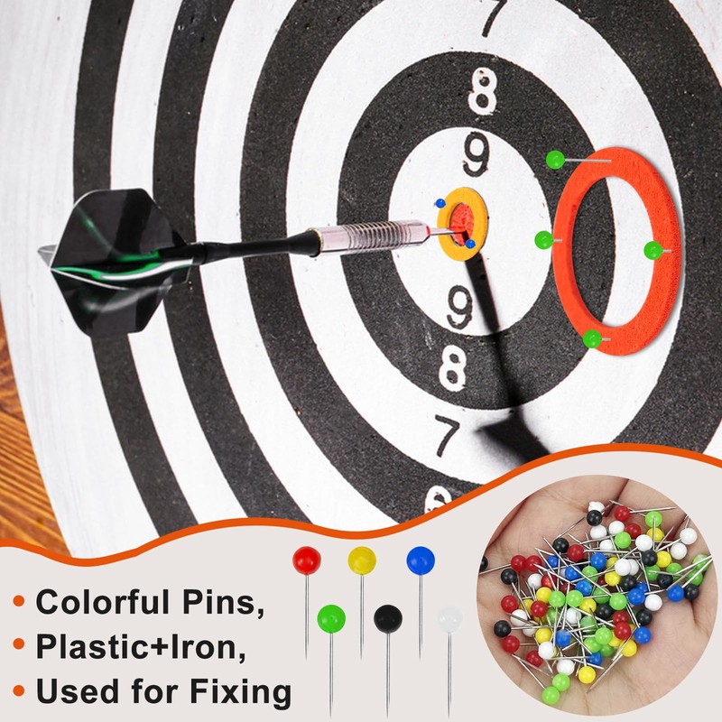 30 x Dart Practice Rings, Inner Diameter 15/20/30/50/65 mm, Felt