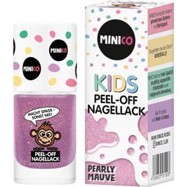 Premium Children's Nail Polish Pearly Mauve, 5 ml, Removable, Child-friendly, Water-based, Derma-Tested, Vegan, Peel-Off Removable