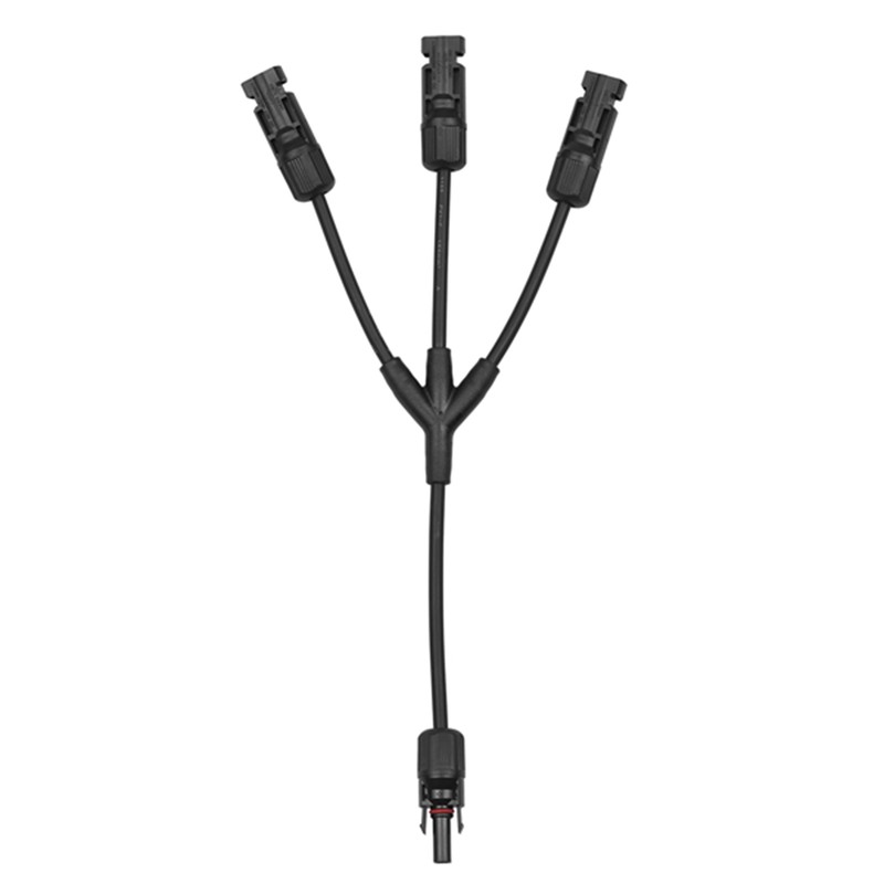 Y Branch Solar Connectors Parallel Cable Adapter 3-Way Solar Cable