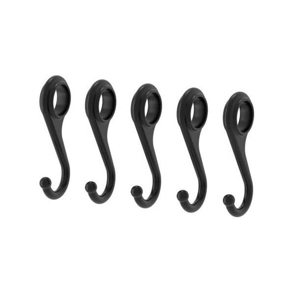 Ikea Steel Hooks 402.019.02, 2.75 Inch, Pack of 5, Black