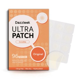 Dazzlook Ultra Pimple Patches - Hydrocolloid Acne Patch for Covering Zits and Blemishes Breakouts Spot Acne Dots Stickers for Face and Skin (96 counts) 2 Sizes Day and Night Use