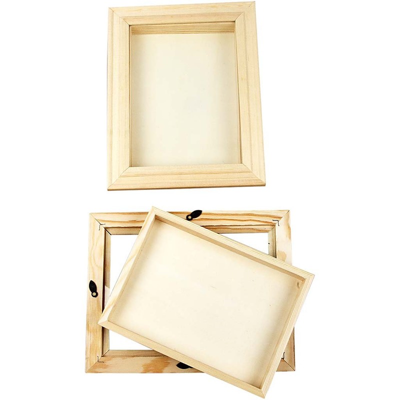 Creativ 575590 Wooden 3D Frame, Brown, 18,2 cm x 23,2