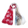 TrendsBlue Unique Vintage Stars Design Scarf, Red