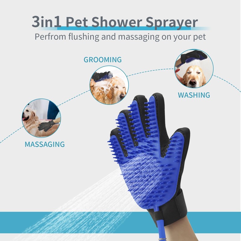 Busteelight Dog Shower Attachment & Dog Washing Hose Attachment –