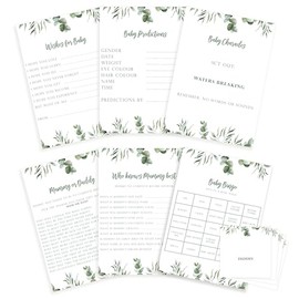 Manta Makes Baby Shower Games, Baby Games for boy or Girl Party Pack of 6 Games, Baby-Shower Games, Baby Shower Game (6 Game Set for 20 Players - 120 Cards Pack)