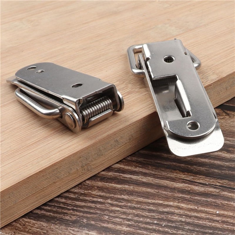 2 PCS Spring Loaded Toggle Latch Hasp,Stainless Steel Case Chest