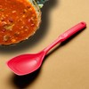 Large Silicone Cooking Spoon, Non-Stick Solid Spoon set with Deep
