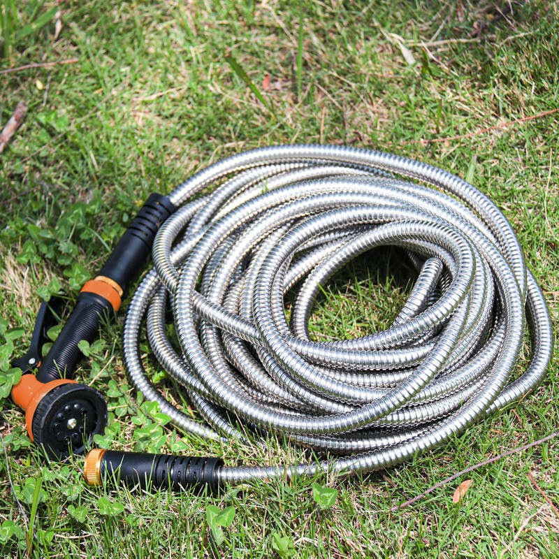 Besiter Garden Hose 100FT Stainless Steel Water Hose with 10