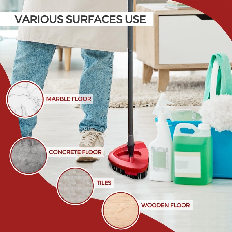 Scrub Brush, 2 Pack Spin Scrub Brush Replacement Head, Stiff
