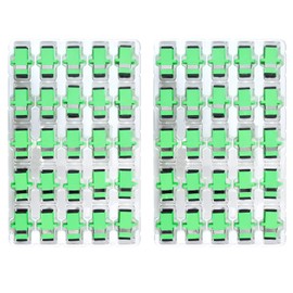 fyboptwu - 50 pcs SC Fiber Optical Coupler SC Singlemode (SM) Simplex Fiber Optic Adapter SC Female to SC Female APC Simplex Single Mode Network Internet Connector Adapter